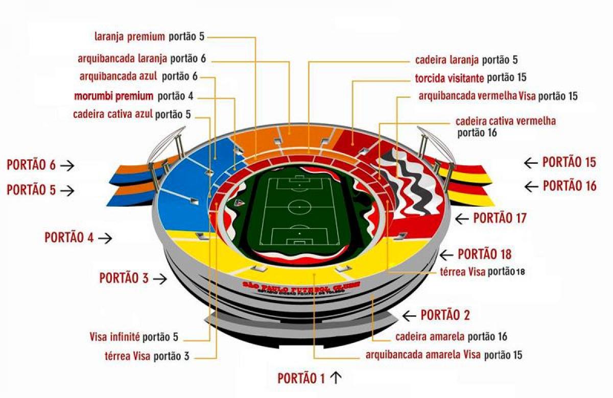 नक्शे के Cícero-Pompeu डे टोलेडो स्टेडियम