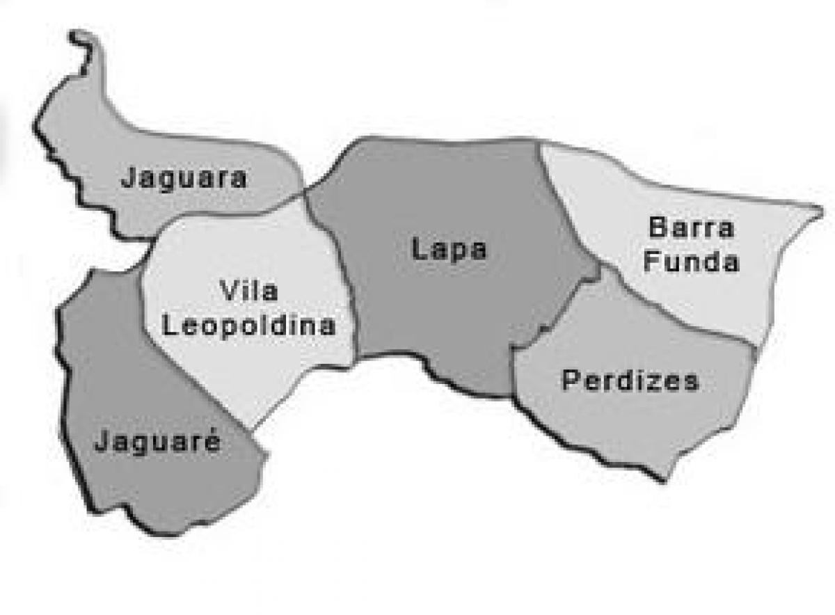 नक्शे के Lapa उप-प्रान्त