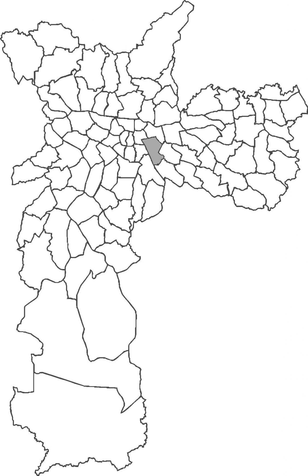 नक्शे के Mooca जिला