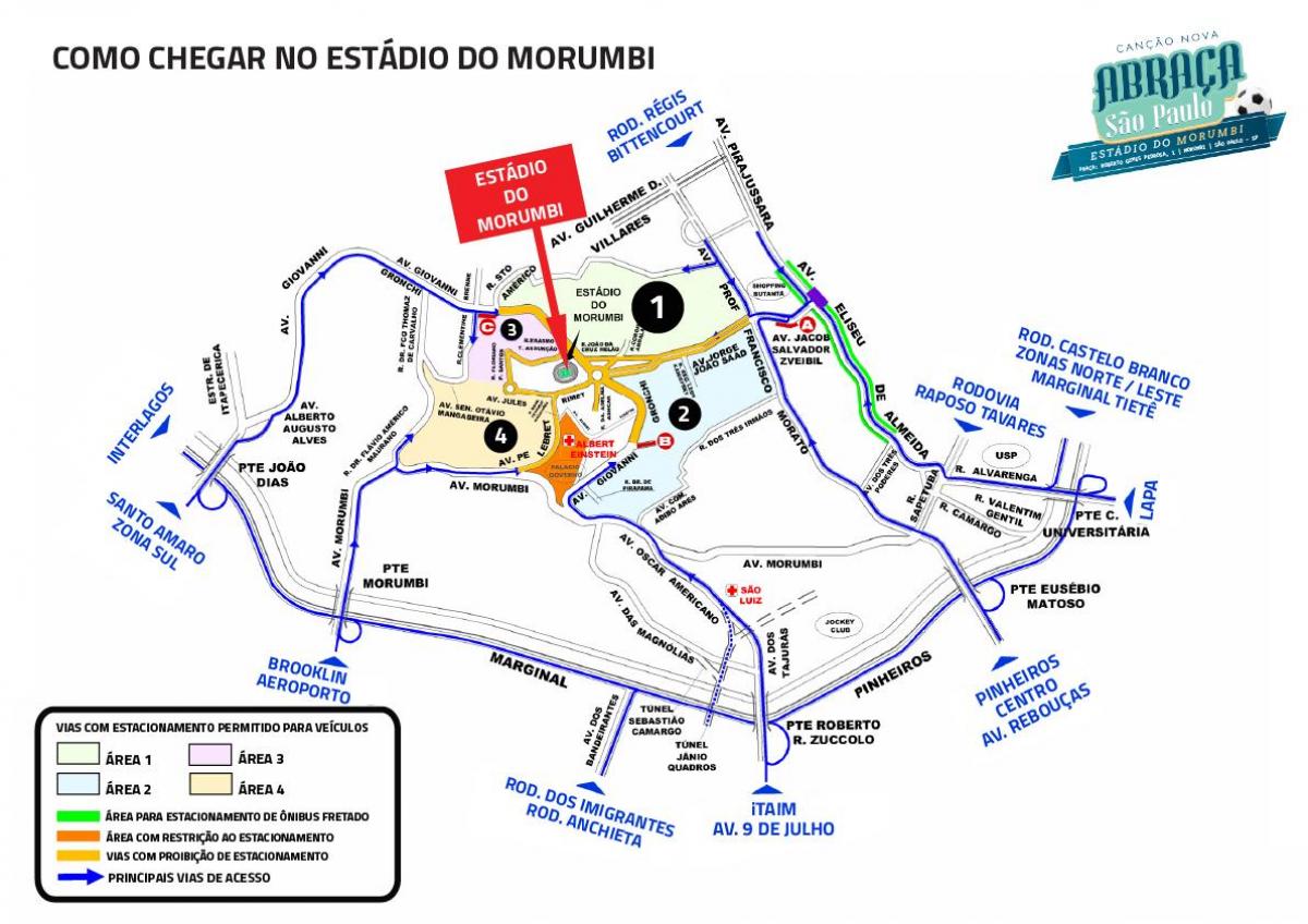 नक्शे के Morumbi स्टेडियम