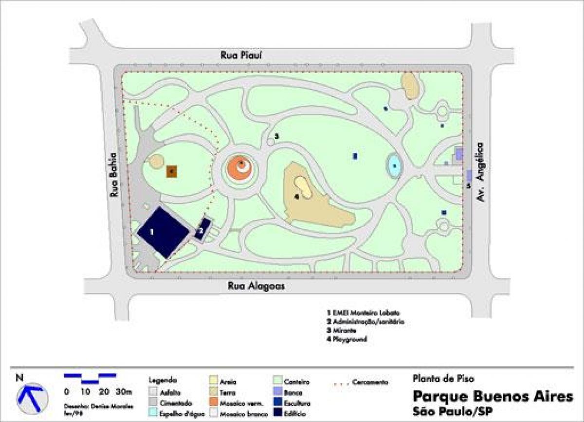 नक्शे के ब्यूनस आयर्स, साओ पाउलो पार्क