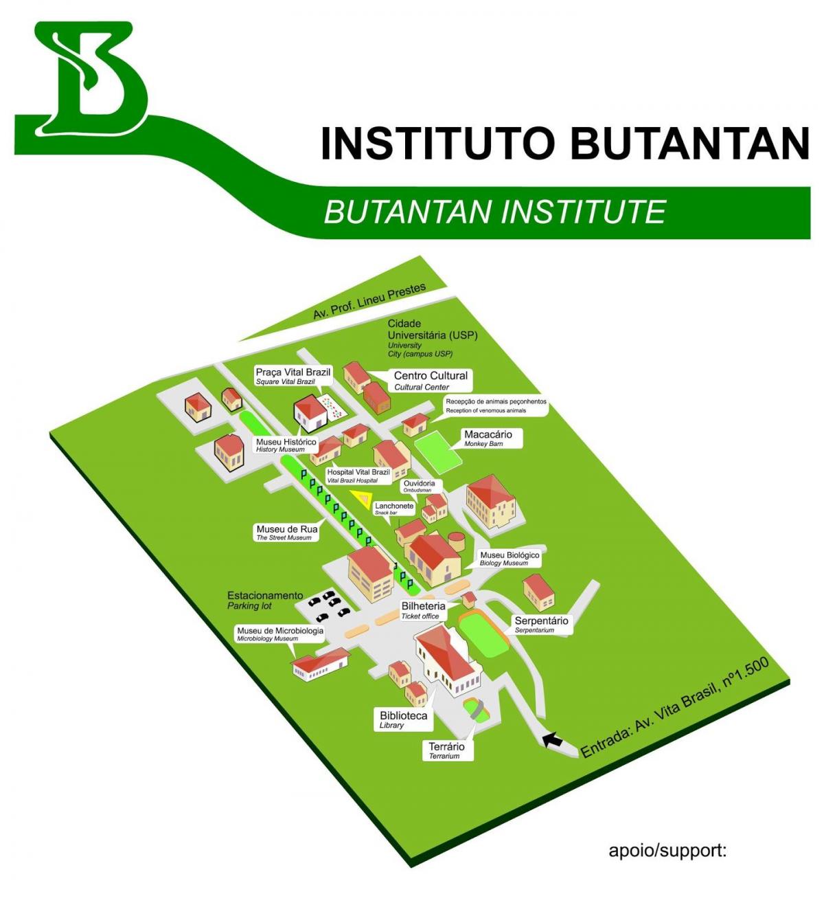 नक्शा संस्थान के Butantan