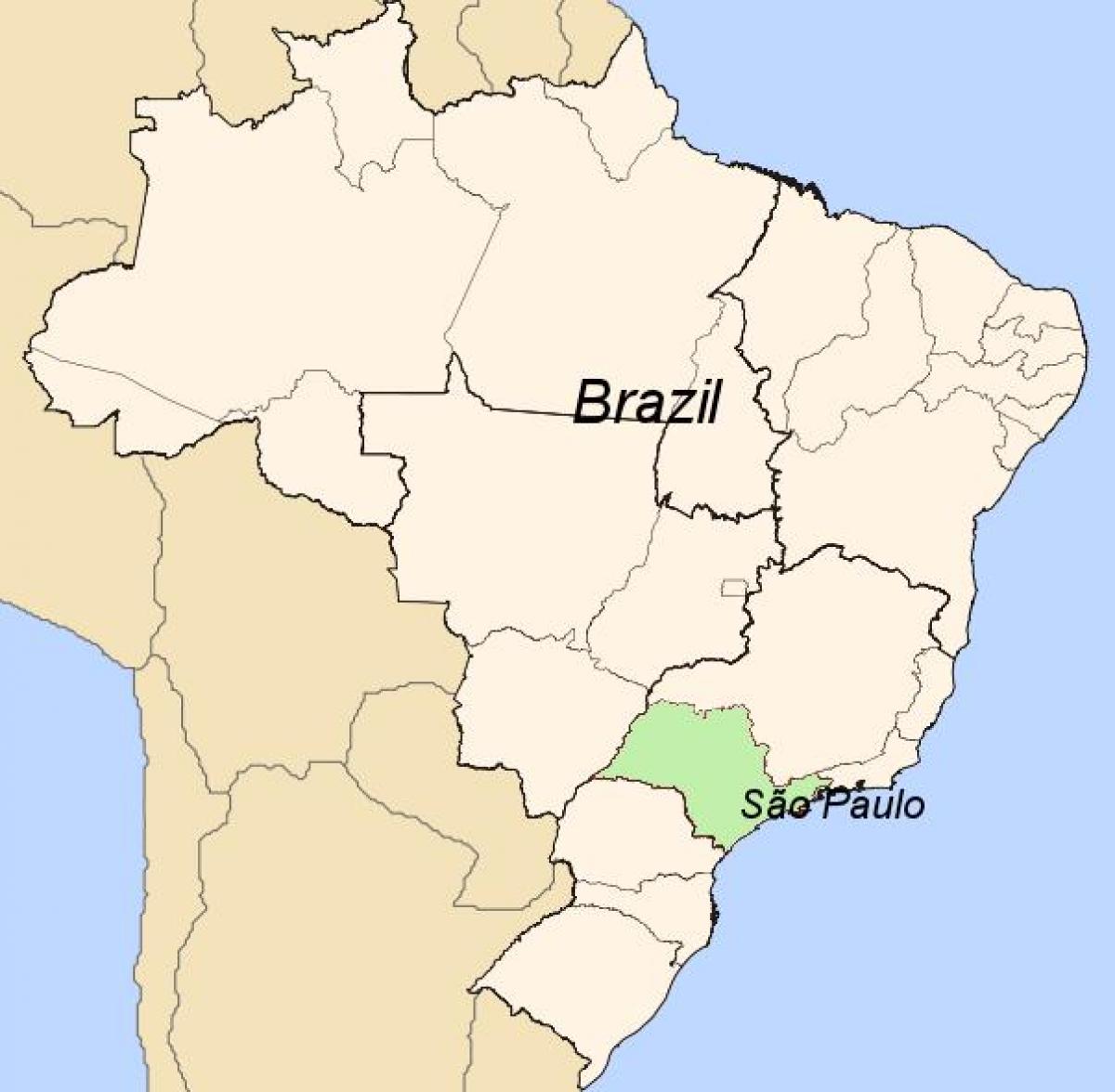 नक्शे के साओ पाउलो ब्राजील