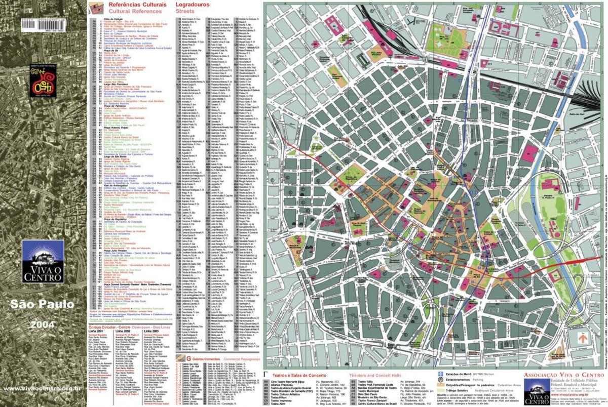 नक्शे के साओ पाउलो शहर
