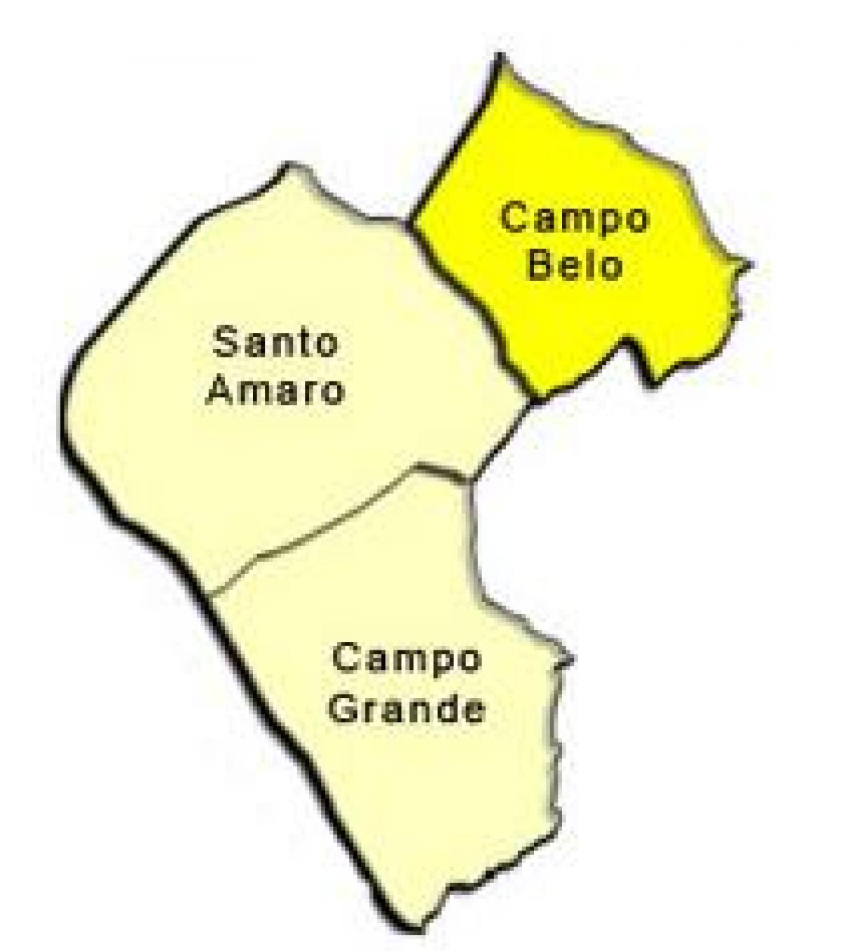 नक्शे के सॅंटो अमरो में उप-प्रान्त