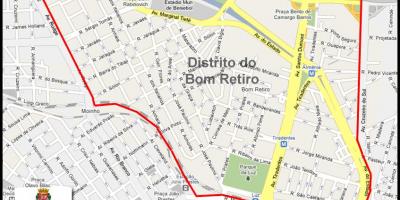 नक्शे के Bom Retiro साओ पाउलो