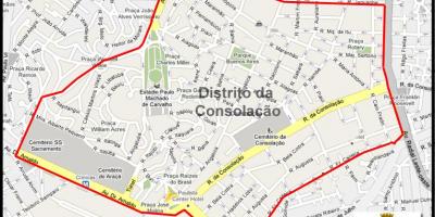 नक्शे के Consolação साओ पाउलो