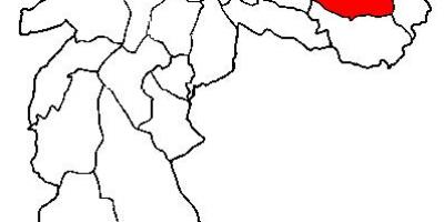 नक्शे के Itaquera उप-प्रान्त साओ पाउलो