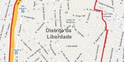 नक्शे के Liberdade साओ पाउलो