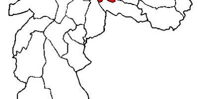 नक्शे के Mooca उप-प्रान्त साओ पाउलो