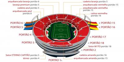 नक्शे के Morumbi साओ पाउलो स्टेडियम