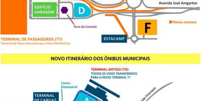नक्शे के अंतरराष्ट्रीय हवाई अड्डे Viracopos