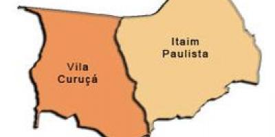 नक्शे के इटैइम पौलिस्ता - Vila Curuçá उप-प्रान्त