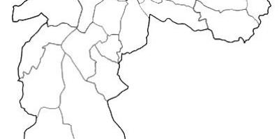 मानचित्र के क्षेत्र Nordeste साओ पाउलो