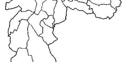 नक्शे के गुअयनसेस उप-प्रान्त साओ पाउलो