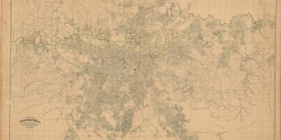 मानचित्र के पूर्व साओ पाउलो - 1943