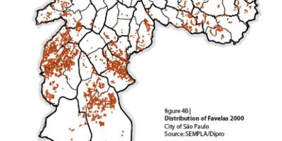 नक्शा साओ पाओलो के favelas