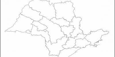 नक्शे के साओ पाउलो - क्षेत्रों