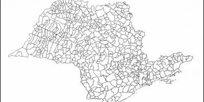 नक्शे के साओ पाउलो - नगर पालिकाओं