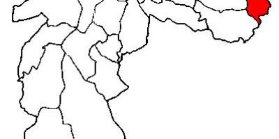 नक्शे के सिडेड तिरदेन्टेस उप-प्रान्त साओ पाउलो