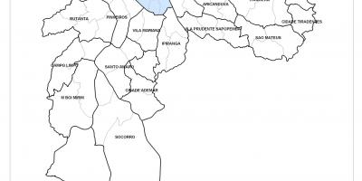 मानचित्र के मध्य क्षेत्र साओ पाउलो