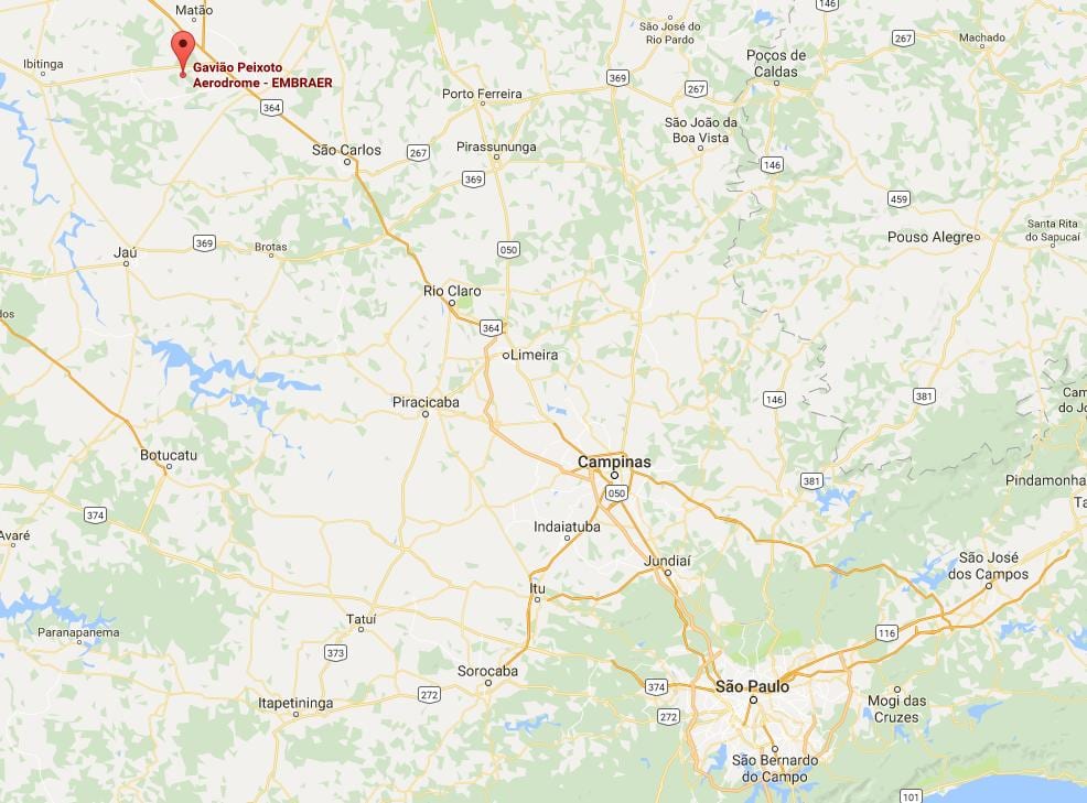 नक्शे के इरोड्रोम Gavião Peixoto