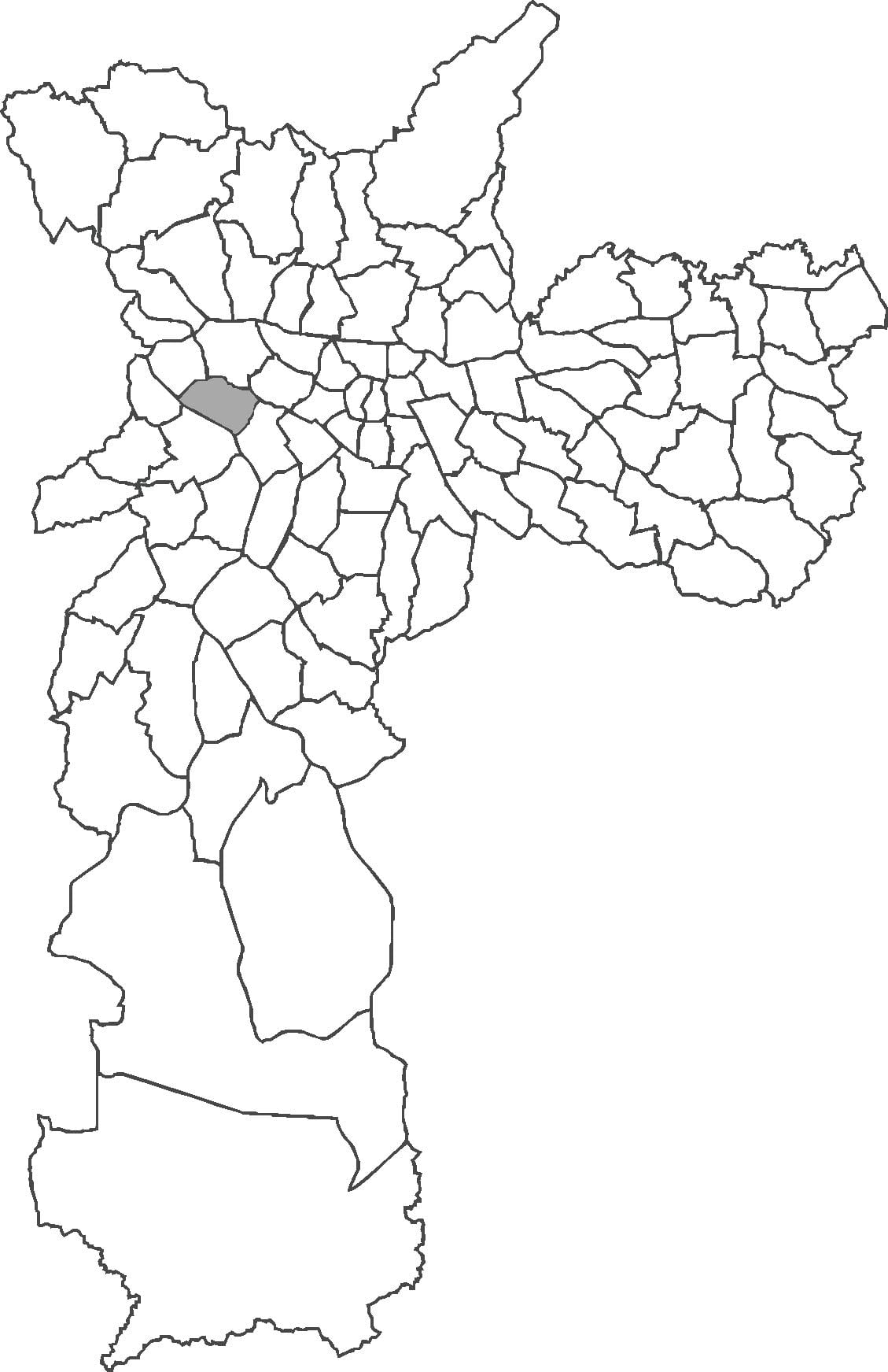 नक्शे की ऑल्टो डे Pinheiros जिला