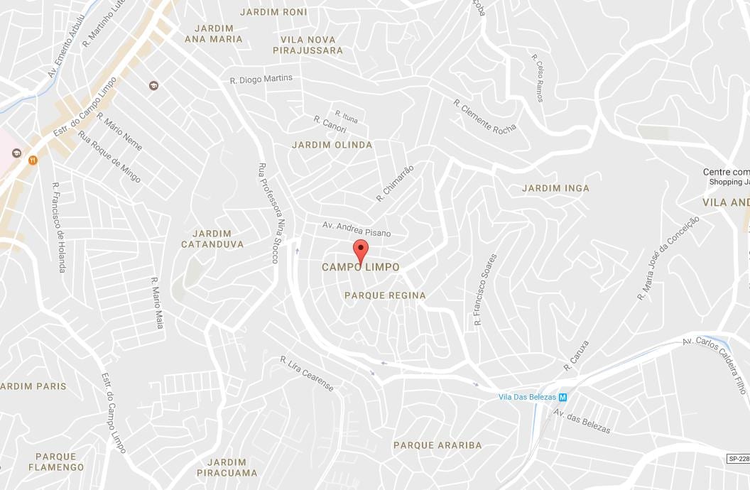 नक्शे के कॅंपो लिम्पो साओ पाउलो