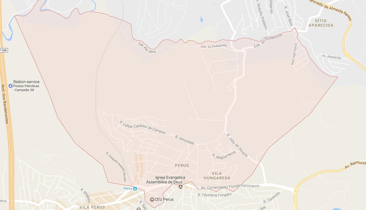 नक्शे के पेरुस साओ पाउलो