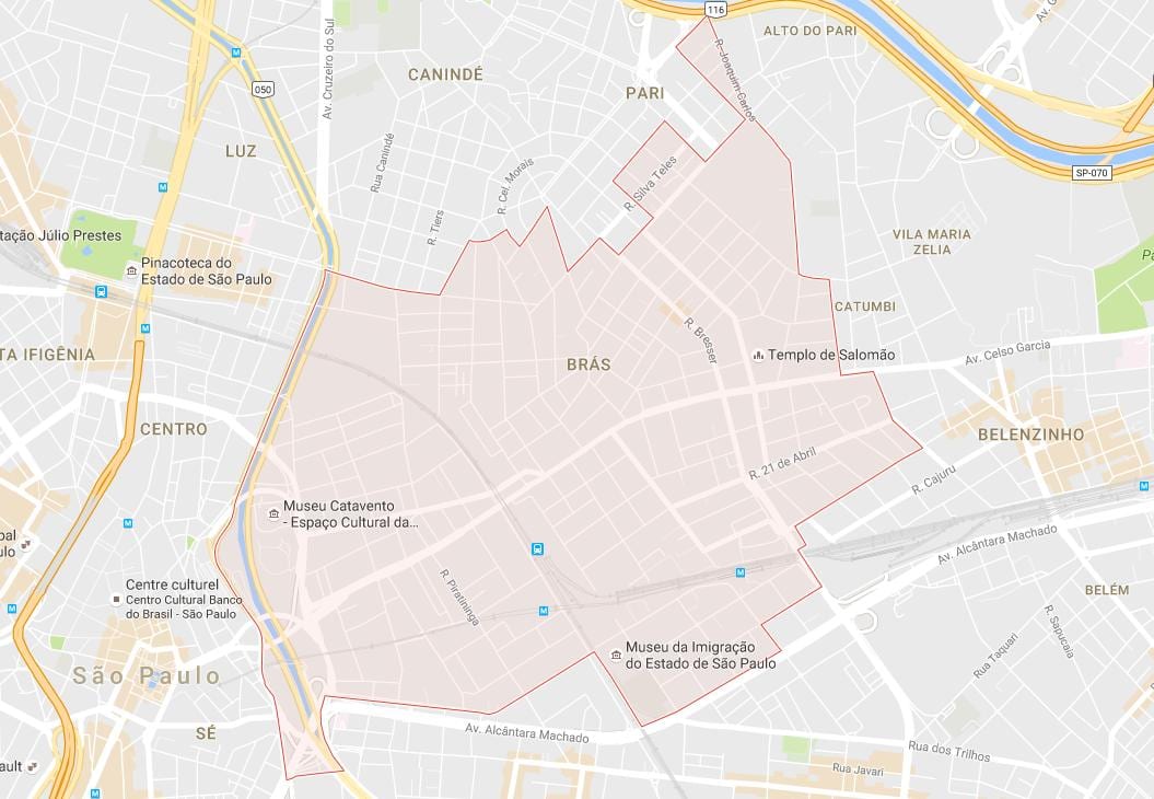 नक्शे के ब्रास साओ पाउलो