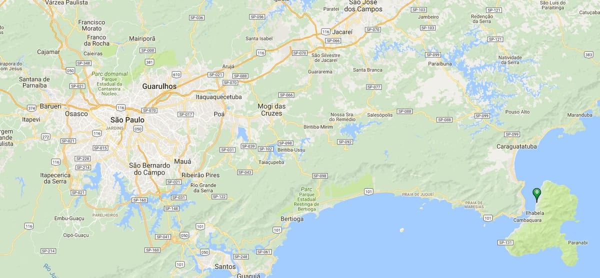 मानचित्र समुद्र तट के सको डा कपेला