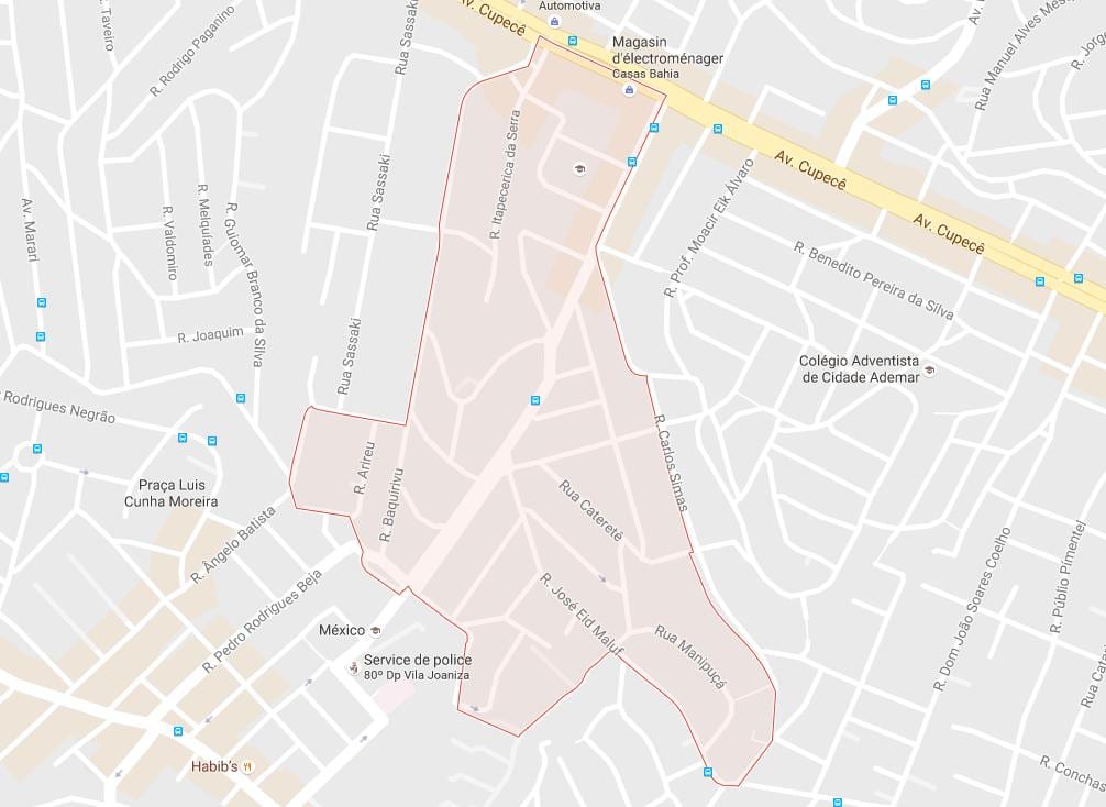 नक्शे के सिडेड आदेमार साओ पाउलो