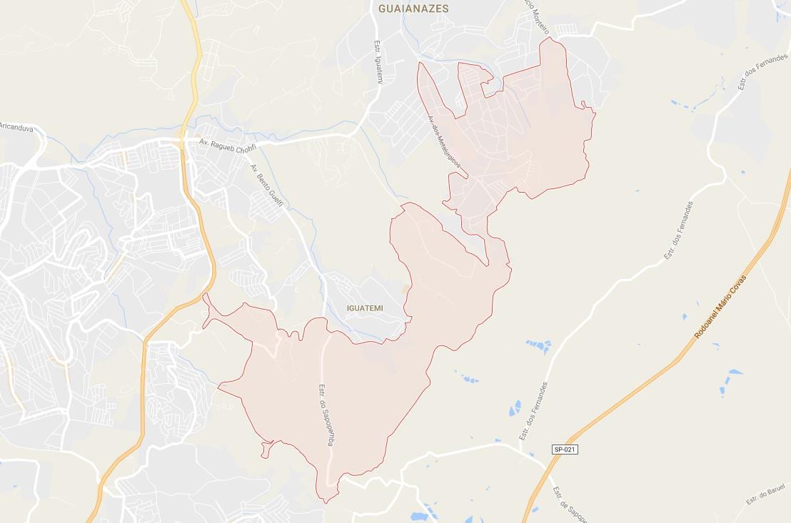 नक्शे के सिडेड तिरदेन्टेस साओ पाउलो