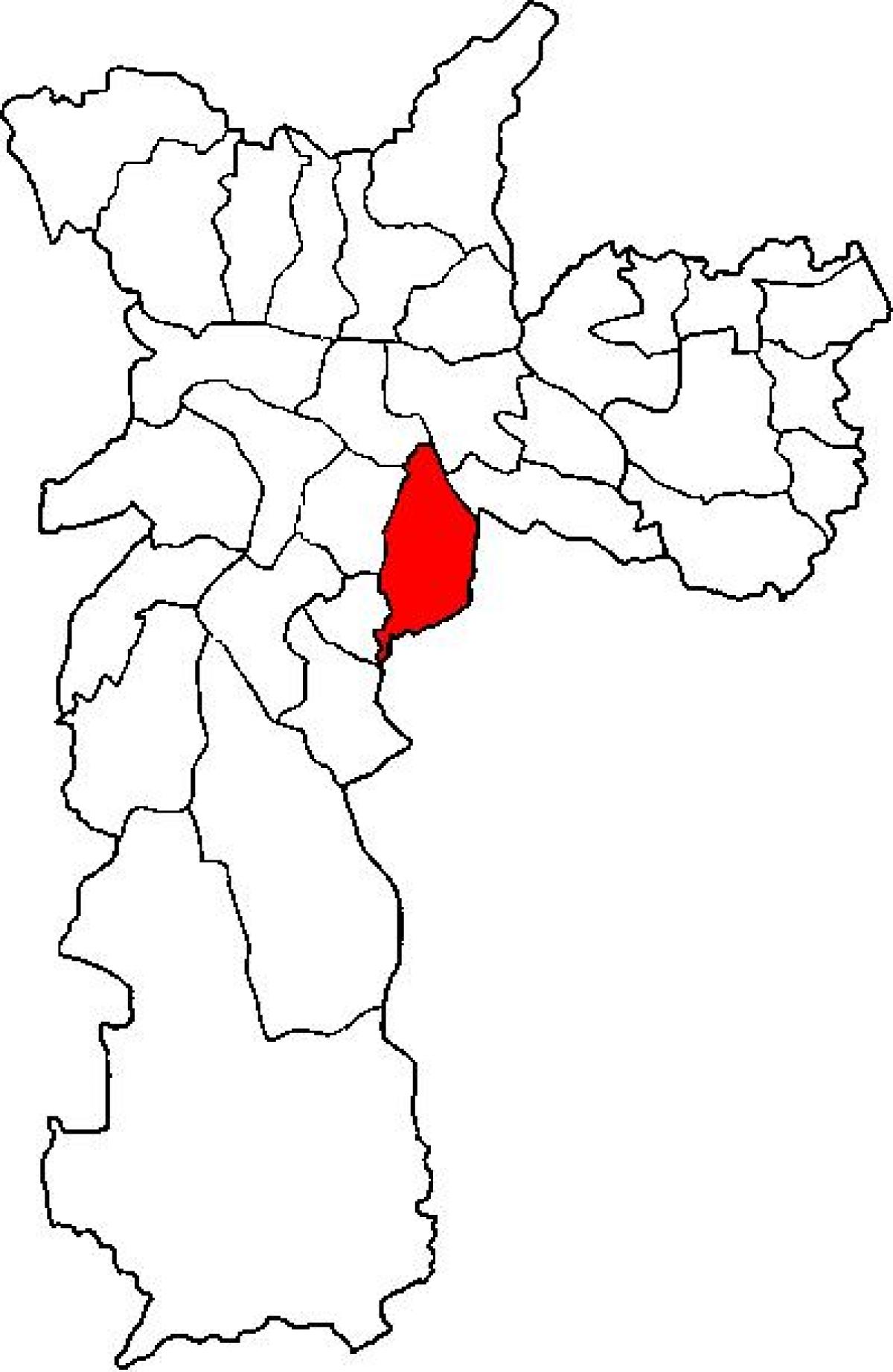 नक्शे के Ipiranga उप-प्रान्त साओ पाउलो