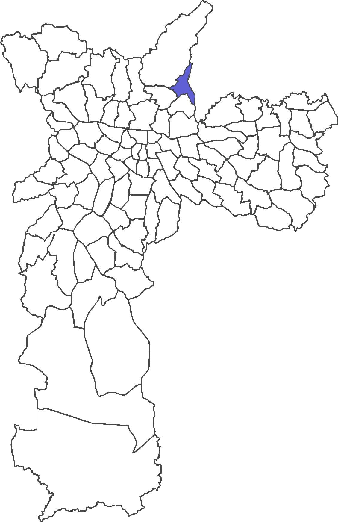 नक्शे के Jaçanã जिला