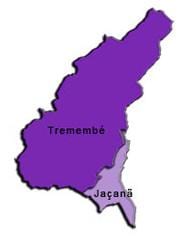 नक्शे के Jaçanã-Tremembé उप-प्रान्त
