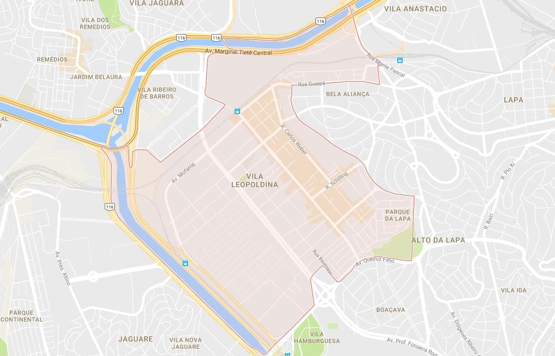 नक्शे के विला लेओपॉलदिना साओ पाउलो