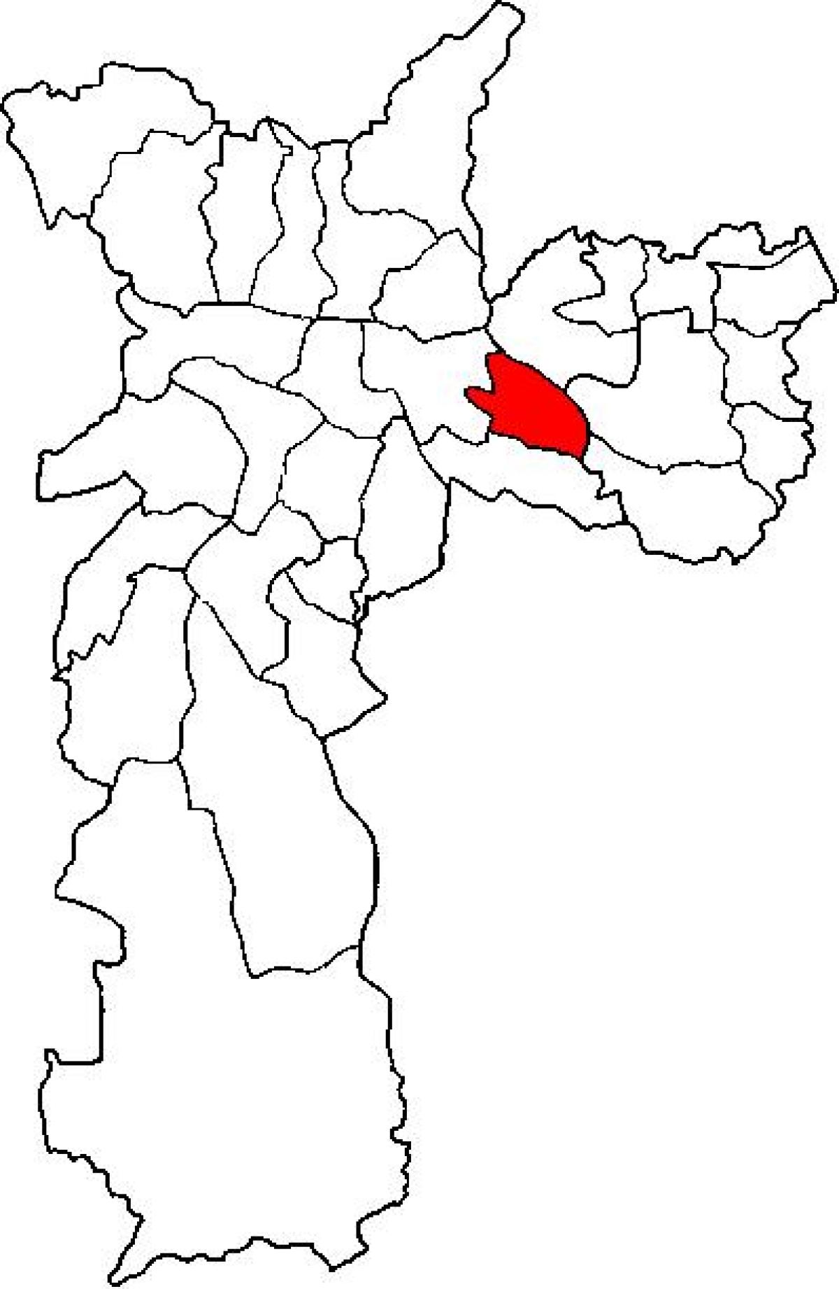 नक्शे के अरिकाण्डुवा-Vila Formosa उप-प्रान्त साओ पाउलो