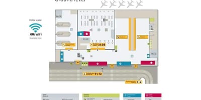 नक्शे के अंतरराष्ट्रीय हवाई अड्डे साओ पाउलो-Guarulhos - टर्मिनल 4