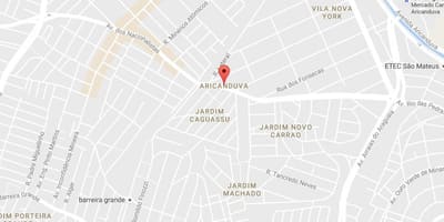 नक्शे के अरिकाण्डुवा साओ पाउलो