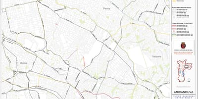 नक्शे के अरिकाण्डुवा-Vila Formosa साओ पाउलो - सड़कों