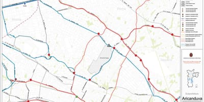 नक्शे के अरिकाण्डुवा-Vila Formosa साओ पाउलो - सार्वजनिक transports