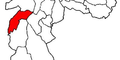 नक्शे के कॅंपो लिम्पो उप-प्रान्त साओ पाउलो