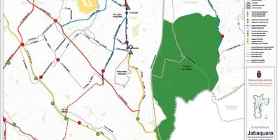 नक्शे के जबक़ुआरा साओ पाउलो - सार्वजनिक transports