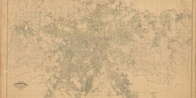 मानचित्र के पूर्व साओ पाउलो - 1943