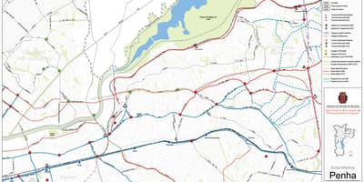 नक्शे के पेन्हा साओ पाउलो - सार्वजनिक transports