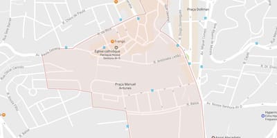 नक्शे के फ्रेगुएसिया Ó साओ पाउलो