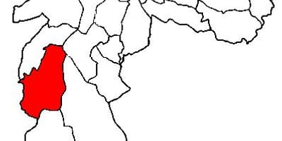 नक्शे के म्बोइ मीरीं उप-प्रान्त साओ पाउलो