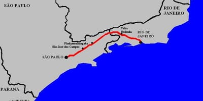 नक्शे के राष्ट्रपति Dutra राजमार्ग - BR 116
