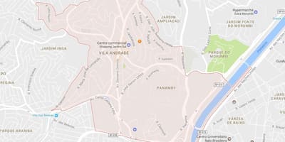 नक्शे के विला Andrade साओ पाउलो
